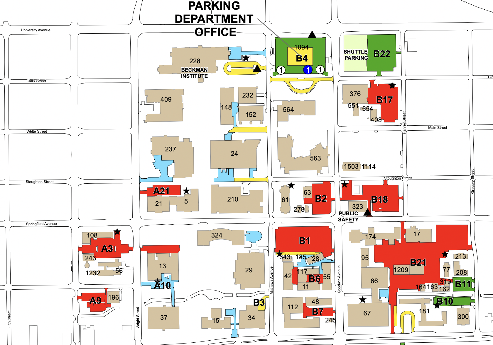 Parking at B22 illustration